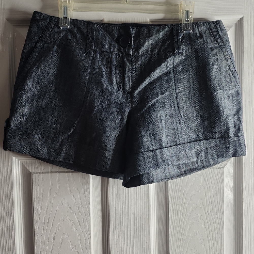 New York & Company Charcoal Jean Shorts